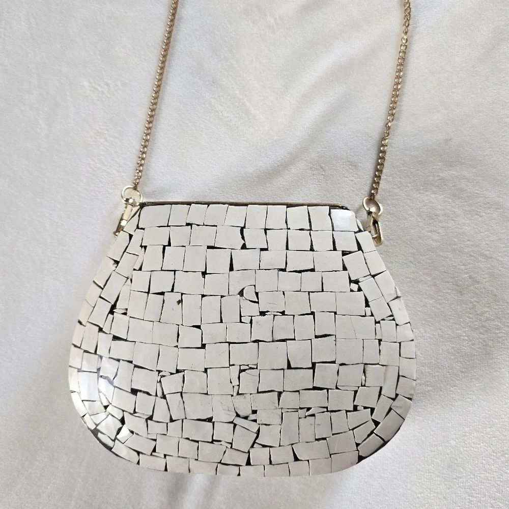 Ramla▪️Porte-Moi Mosaic Clutch Crossbody